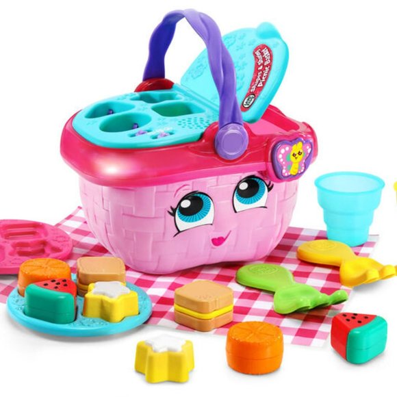 NEW LeapFrog Shapes & Sharing Picnic Basket English Edition Musical Interactive - Picture 1 of 6